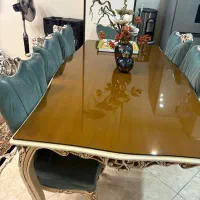 مبل ۷نفره میزنهار خوری ۸نفره چوب راش اصل|مبلمان خانگی و میز عسلی|کرج, کوی کارمندان شمالی|دیوار