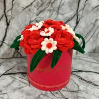 باکس گل قرمز رز