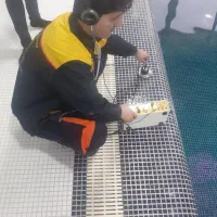 نشت یابی  نقط زن دوربین داخل لوله فنر برقی