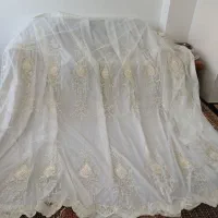 پرده تور پذیرایی همراه با ملافه و سرب