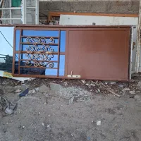 2 درب آهنی سنگین خونه و حیاط