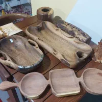 جا دستمال کاغذی  وتقویم روز شمار چوبی|صنایع دستی و سایر لوازم تزئینی|بافق, |دیوار