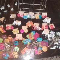جاکلیدی گردنبند و گوشواره رزین شبتاب مرغوب نو نو