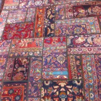 فرش چهل تکه دست بافت سالم ونو