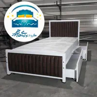تخت خواب یکنفره حاجی پور(تختخواب۱یکنفره)تشک بیتا