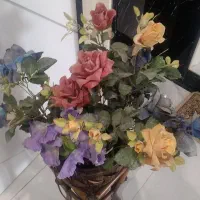 گل و گلدان چوبی|گل مصنوعی|اردبیل, |دیوار