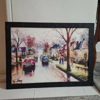 تابلو نوری بک لایت|تابلو، نقاشی، عکس|مهاجران, |دیوار