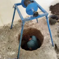 با سلام مغنی چاه حفاری چاله تسیسات سیمانکاری