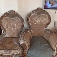 مبل سلطنتی چوب گردو اصل|مبلمان خانگی و میز عسلی|کومله, |دیوار