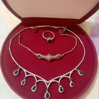 سرویس زنانه نقره عیار۹۲۵ مدل اشک
