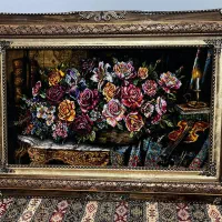 تابلو فرش دست باف تمام ابریشم خالص