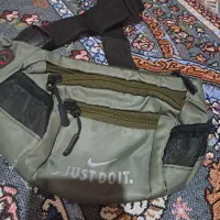 کیف کمری برزنتی رنگ سبز یشمی نونو