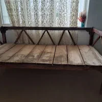 نیمکت (تخت)چوبی|صندلی و نیمکت|کرج, شهرک نهال و بذر|دیوار