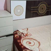 تخت خواب دو نفره با تشک|تخت و سرویس خواب|ماهدشت, |دیوار