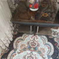 میز عسلی شیشه ای