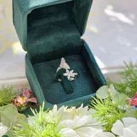 انگشتر نقره امرالدکات جواهری تاج دار مارکیز کد0497|بدلیجات|تبریز, |دیوار