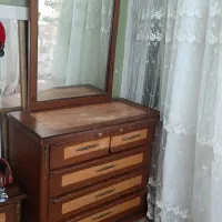 تخت ، دراور ، آینه ، تشک طبی فنری|تخت و سرویس خواب|مشهد, جانباز|دیوار