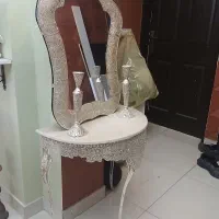 ایینه شمعدان ملیله کاری اب نقره