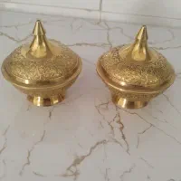 باسلام یک جفت قندان برنز