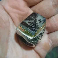 دو عدد انگشتر یدونه شجر زیبا و یدونه خط استاد جواد|جواهرات|کرمان, |دیوار