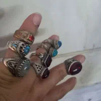 انگشتر عقیق فیروزه