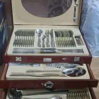 سرویس قاشق چنگال ناخمن آلمانی اصل نو ۱۲۸ تیکه|ظروف سرو و پذیرایی|اصفهان, مرداویج|دیوار