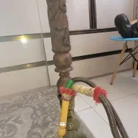 قلیون کارشده تنه چوبی|کلکسیون و سرگرمی|کرج, گلشهر|دیوار