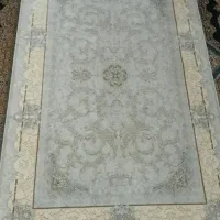 فرش شیش متری طوسی طلایی