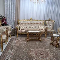 مبل سلطنتی ۹ نفره|مبلمان خانگی و میز عسلی|گلستان (تهران), |دیوار