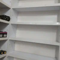 فروش قفسه مغازه بعلت تغییر شغل  جنس ام دی اف|کتابخانه، شلف، قفسه‌های دیواری|کرمانشاه, |دیوار