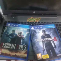 بازی resident evil 2 و uncharted 4 برای ps4 و ps5