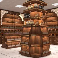 اجرای دکور مغازه آجیل و خشکبار و قنادی