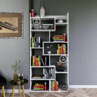 بوفه و کتابخانه مدل روناک|کتابخانه، شلف، قفسههای دیواری|تبریز, |دیوار