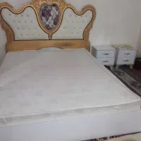 تخته خواب دو نفر در حد نو|تخت و سرویس خواب|اهواز, گلدشت|دیوار