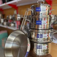 سرویس قابلمه استیل کرکماز اصل ۹ و ۱۲ پارچه