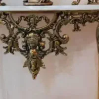 آینه شمعدون و کنسول برنزی|بوفه، ویترین، کنسول|مشهد, کلاهدوز|دیوار