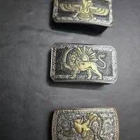 سگک کمربند دستساز فروهر و شیر خورشید|کیف، کفش، کمربند|اصفهان, شهشهان|دیوار