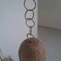 ۲ عدد لوستر حصیری سالم