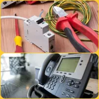 برقکاری و رفع اتصالی برق، خرابی تلفن و ADSL سیمکشی
