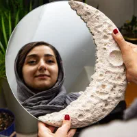 آینه ماه برجسته|آینه|چابهار, |دیوار