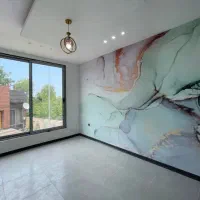 نقاشی ساختمان و طرح کاغذ دیواری