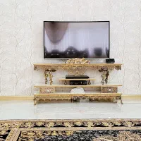 میز تلویزیون وآینه کنسول برنز ،مناسب  جهیزیه عروس