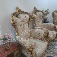 (مبل سلطنتی در حد نو )با تخفیف ویژه  درجه یک|مبلمان خانگی و میز عسلی|آستانه اشرفیه, |دیوار