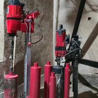 سوراخ کاری بتن دیوار و... با دستگاه کرگیر