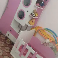تخت و کمد دخترانه تمیز و سالم