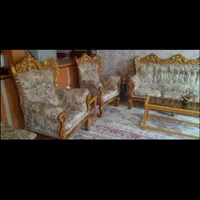 مبل سلطنتی هشت نفره تمیز بدون شکستگی|مبلمان خانگی و میز عسلی|قروه, |دیوار