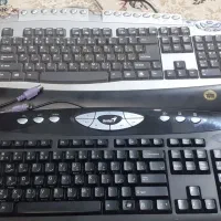 مانیتور الجی و ۲ عدد کیبورد