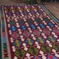 گلیم دست بافت نو نو نخ پشم|گلیم، جاجیم، گبه|شیراز, تندگویان|دیوار