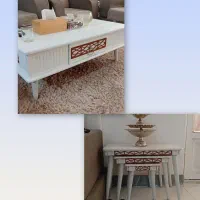 میزوسط مبل وگل میز عسلی
