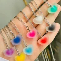 گردنبد قلب پاستیلی